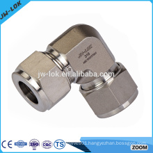 Precision instrument 90 degree stainless steel elbow